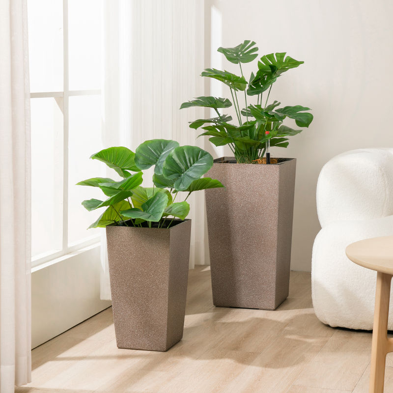 4075-3055 2240噴砂方形立地花盆